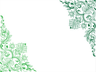 abstract floral frame