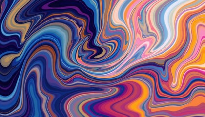 Chroma Swirl A swirling blend of colors that transition from one hue to another, creating a smooth visual flow.