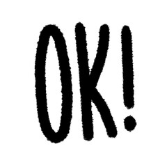 ok! okay! png cartoon cute  design art kid handwrite doodle element street line black and white kwaii