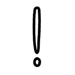 exclamation png cartoon cute  design art kid handwrite doodle element street line black and white kwaii