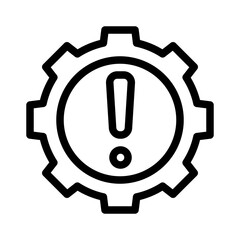 Obraz premium alert line icon