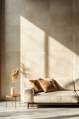 Cozy living room with sofa