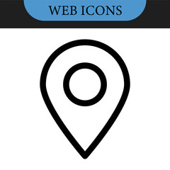 Address location icon. Stopwatch timer icon. Date Calendar icon - Web icons set. Vector set icons. Web icon
