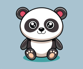 Cute Baby Panda Cartoon Illustrations.