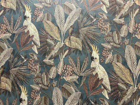 wallpaper, wallpaper pattern, tropical wallpaper pattern, parrot wallpaper pattern

