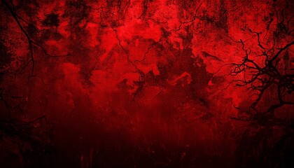 red grunge horror background banner
