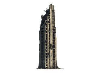 ruined skyscraper