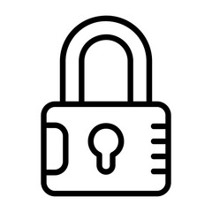 Lock Outline Style Icon