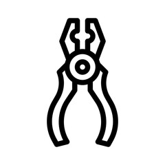 pliers line icon