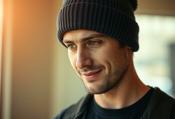 Portrait of a man with a thoughtful expression