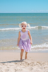 little girl on the beach