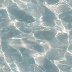 Seamless water ripple texture reflecting sunlight on a clear lake surface for design use