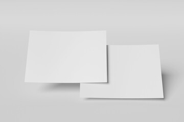 Blank color landscape mockup certificate