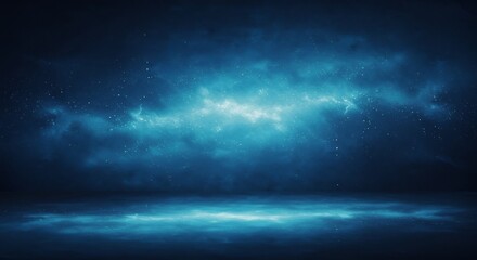 Fototapeta premium Dark Blue Moody Night Sky Background. AI Generated