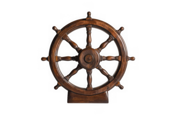 Steering wheel isolated on transparent background.