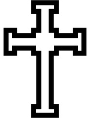 Obraz premium cross icon design