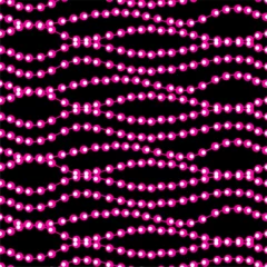 Seamles pattern print vector wallpaper background with beads art decor glamour beautiful elegant art for paper, textile, pack etc  