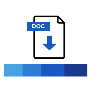 Download document doc microsoft word icon with color palette, perfect for poster design, branding, and digital projects. excel. powerpoint. pdf. adobe acrobat. nitro reader. foxit reader