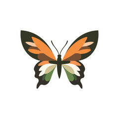 Butterfly Symbol Icon for Elegant Branding Designs