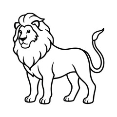 Obraz premium lion vector illustration