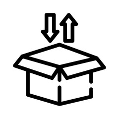 open box line icon