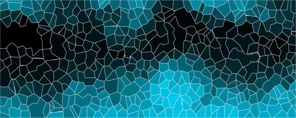 Voronoi diagram background. Seamless pattern with 3d shapes vector Vintage Illustration background. Geometric Retro tiles pattern. Low poly crystal mosaic background.