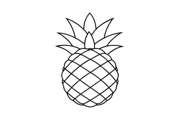 vector illustration of pineapple