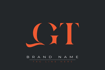 QGT abstract letter logo design. This logo is designed by three abstract letters.