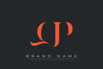 QJP abstract letter logo design. This logo is designed by three abstract letters.