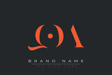 QOA abstract letter logo design. This logo is designed by three abstract letters.