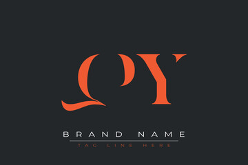 QPY abstract letter logo design. This logo is designed by three abstract letters.
