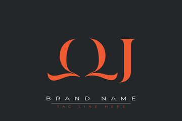 QQJ abstract letter logo design. This logo is designed by three abstract letters.