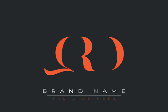 QRD abstract letter logo design. This logo is designed by three abstract letters.