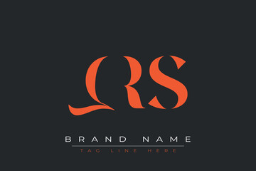 QRS abstract letter logo design. This logo is designed by three abstract letters.