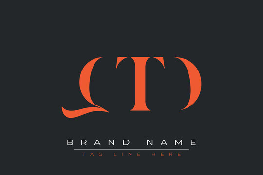 QTD abstract letter logo design. This logo is designed by three abstract letters.