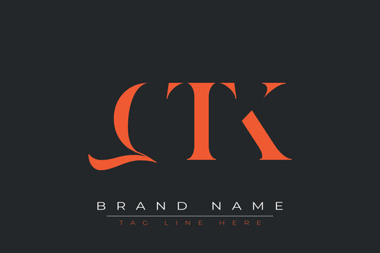 QTK abstract letter logo design. This logo is designed by three abstract letters.