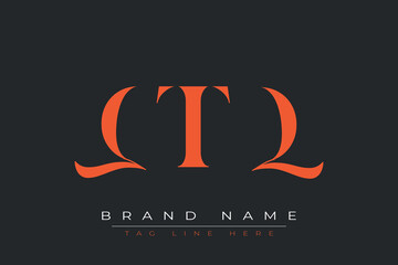 QTQ abstract letter logo design. This logo is designed by three abstract letters.