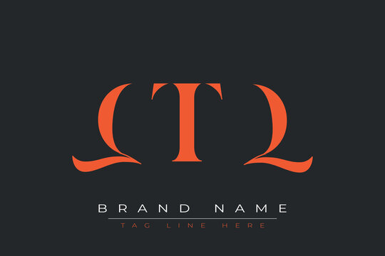 QTQ abstract letter logo design. This logo is designed by three abstract letters.