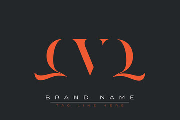QVQ abstract letter logo design. This logo is designed by three abstract letters.