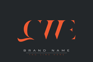 QWE abstract letter logo design. This logo is designed by three abstract letters.