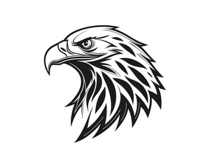 Black Eagle head vector illustration