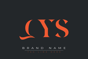 QYS abstract letter logo design. This logo is designed by three abstract letters.
