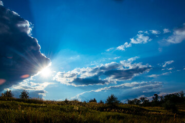 Landscapes with sky and clouds