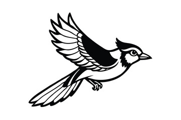 Obraz premium vector illustration of an bird