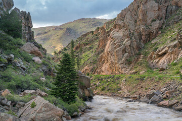 Cache la Poudre River in canyon narrows above Fort Collins, Colorado © MarekPhotoDesign.com