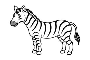Fototapeta premium zebra vector sketch