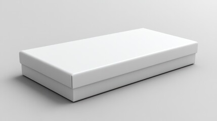 Naklejka premium Blank white rectangular box