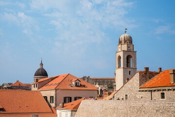 Dubrovnik's historic architecture with terracotta roofs.