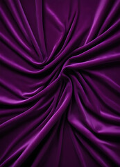  Luxurious Purple Satin Fabric Draped Elegantly