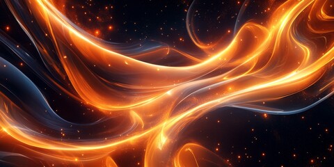 Obraz premium Abstract Glowing Energy Waves Graphic Design